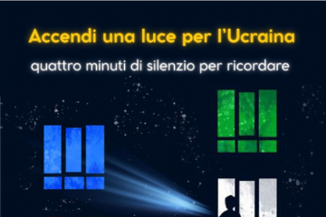 Accendi una luce per l'Ucraina, momento commemorativo