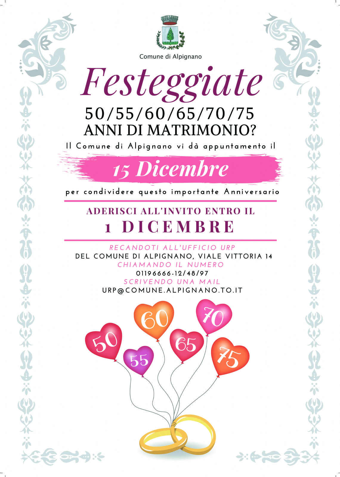 50° anniversario di matrimonio invito digitale per WhatsAppp