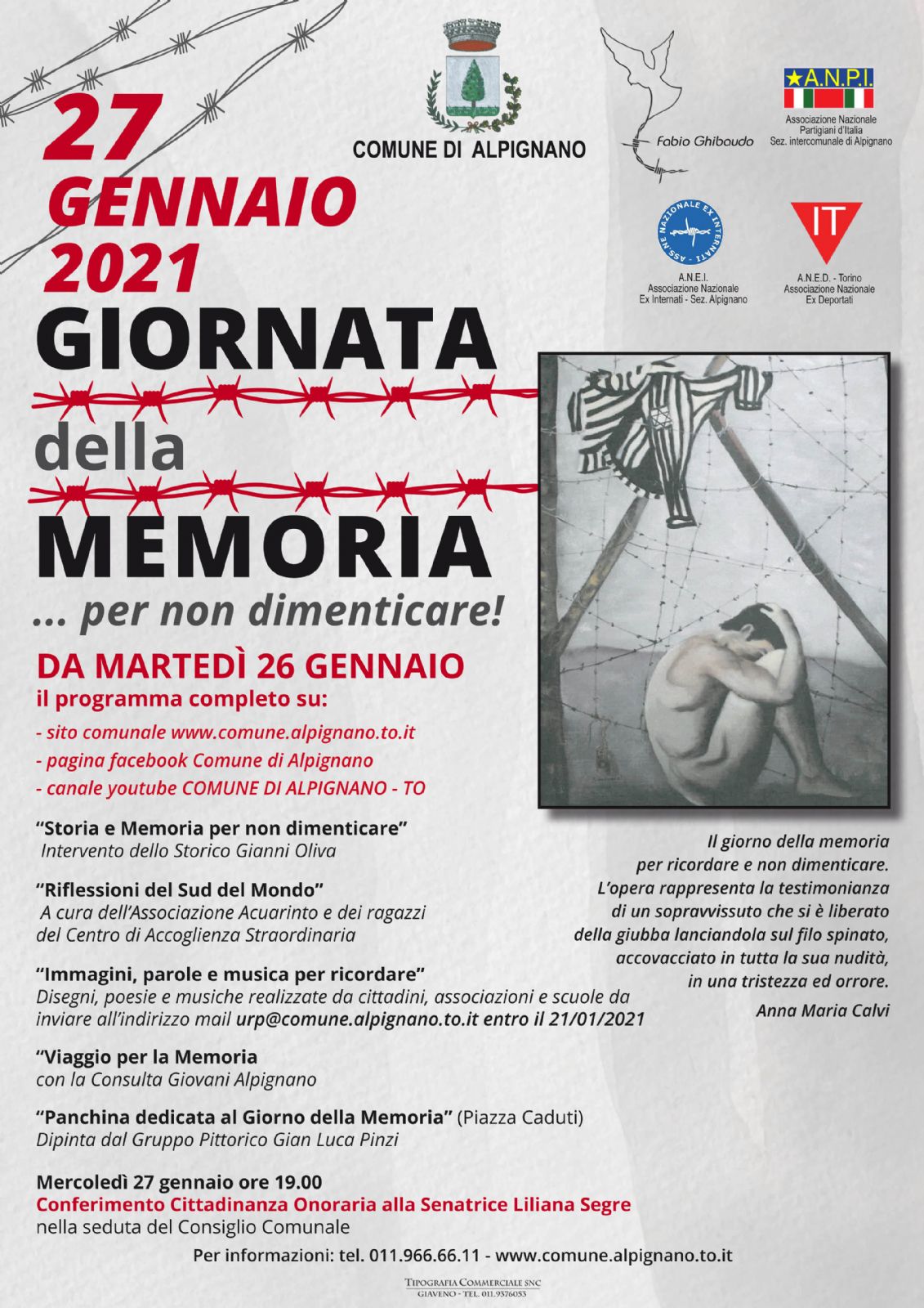 Giornata della Memoria: immagini, musiche e parole per ricordare